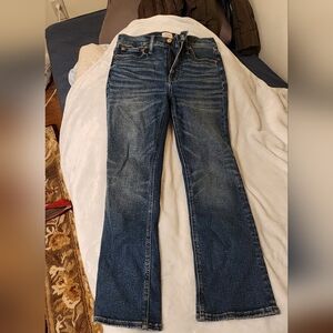 JCrew Distressed Demi Bootcut Jeans